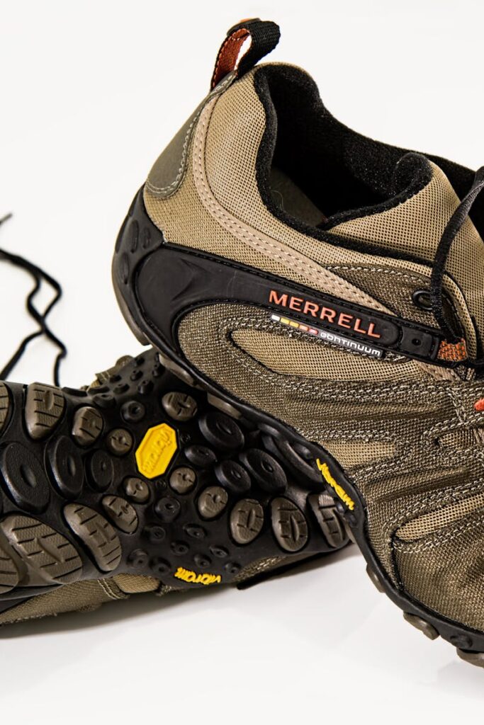 High-quality Merrell hiking shoes perfect for trekking and outdoor activities.
